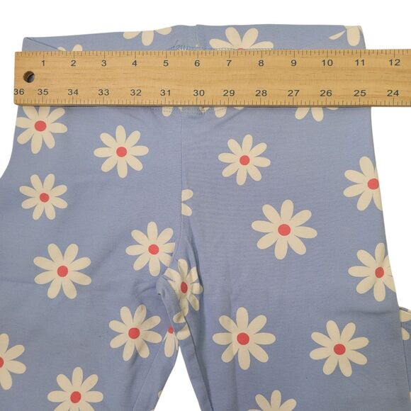 Member's Mark Girls  My Favorite Capri Leggings Flower Print Blue  Size 7/8 - Picture 4 of 6
